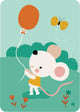 Carte postale Souris ballon Bora