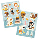 Feuilles d'autocollants Bora 2 x A6. chocolat chaud