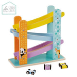 Piste de voitures en bois Studio cirque + 3 voitures - afbeelding 1