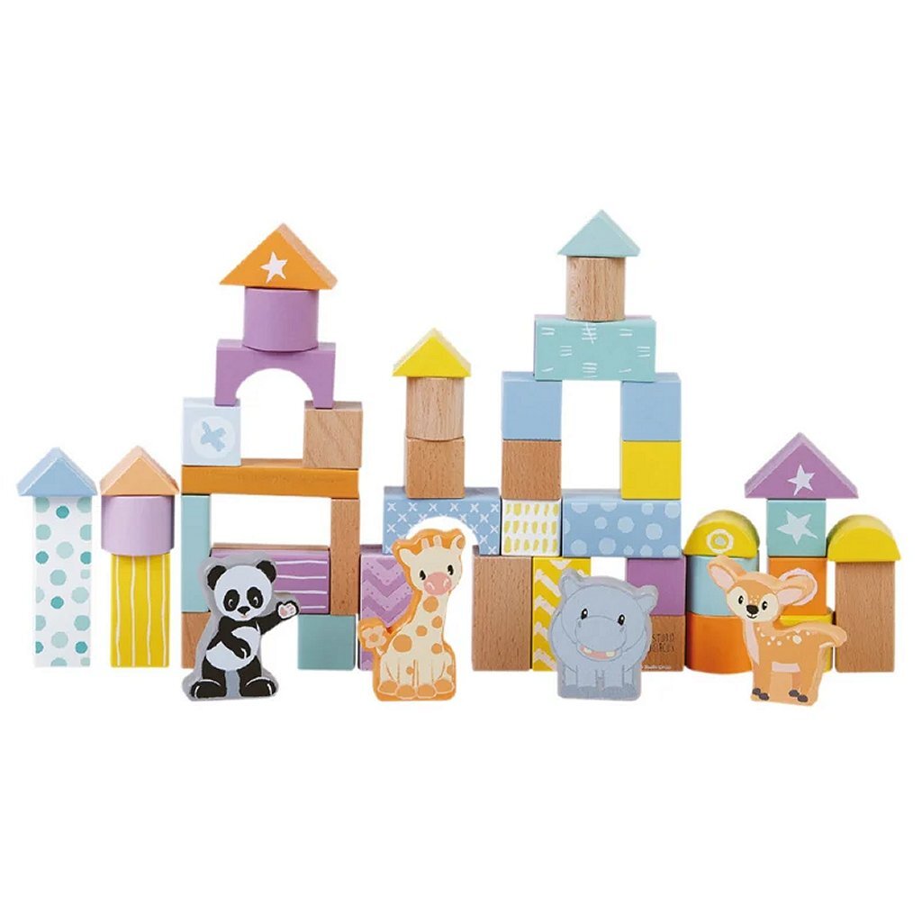 Studio Circus Studio Circus Blocs en bois 50 pièces