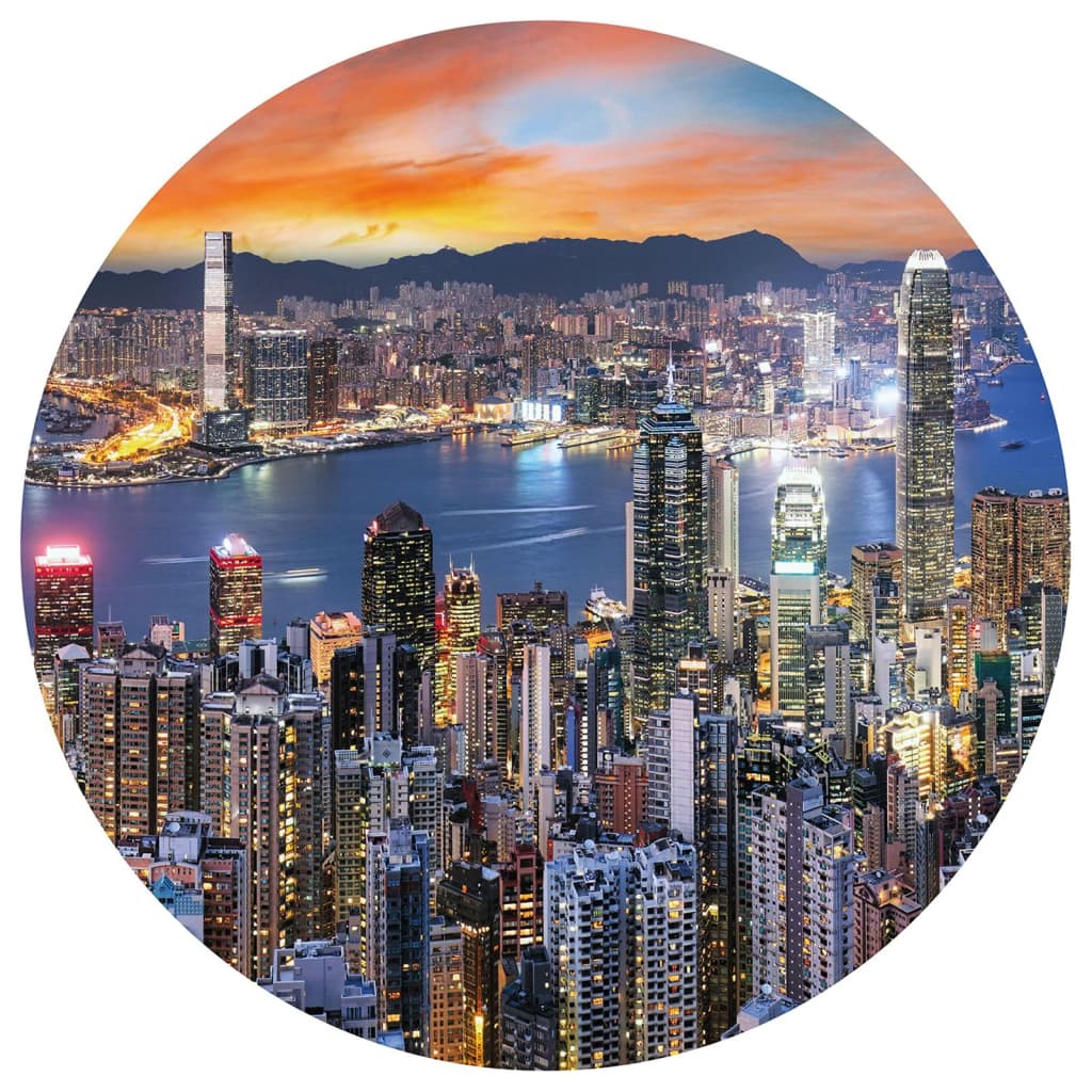 Wallart Wallart Wallow Circle Skyline par nuit 190 cm