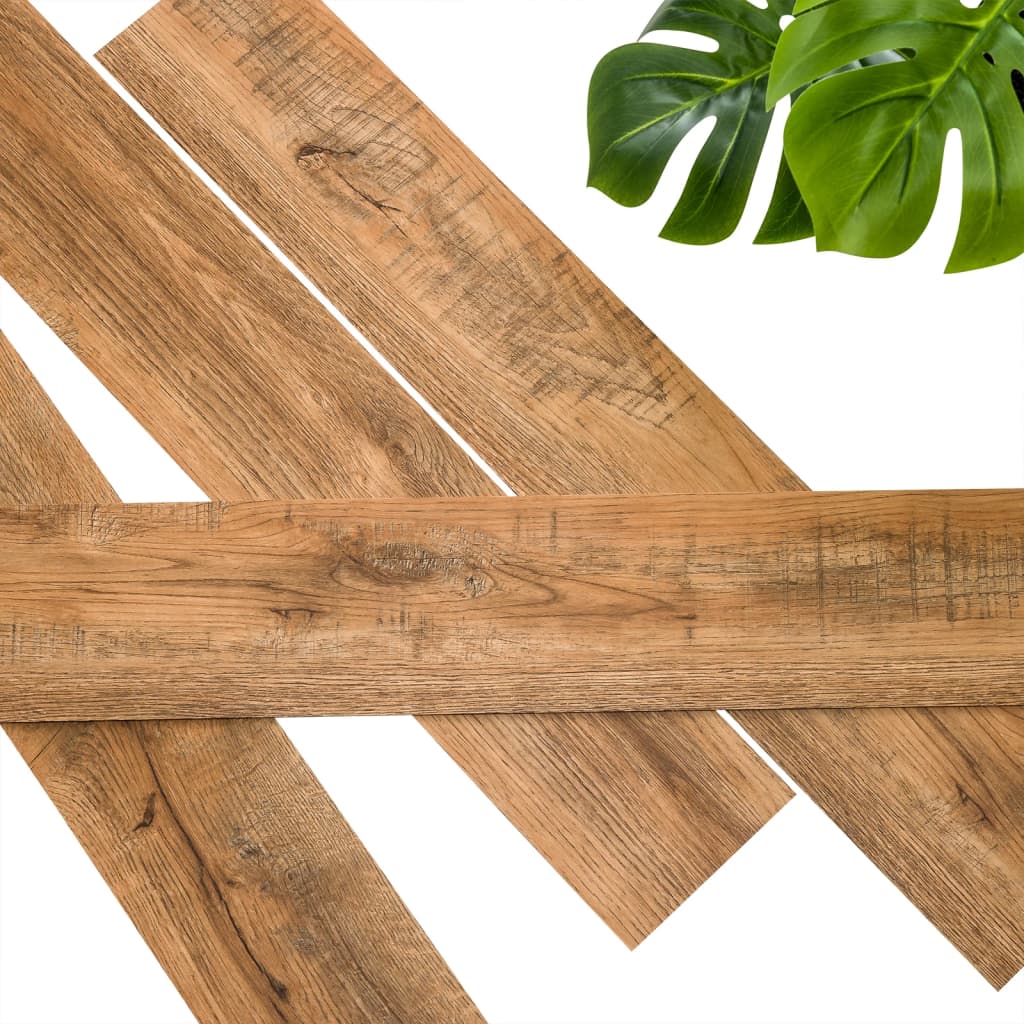 WALLART WALLART PLANKEN WOOD-Look Recycle Rust Rust Bruin