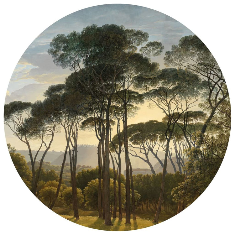 Wallart Wallart Wallow Circle Umbrella Pines en Italie 142,5 cm