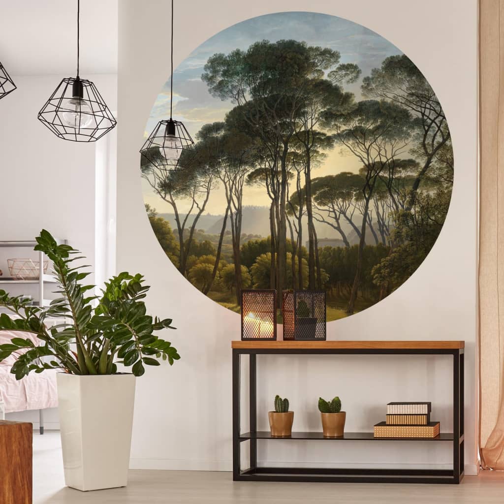 Wallart Wallart Wallow Circle Umbrella Pines en Italie 142,5 cm
