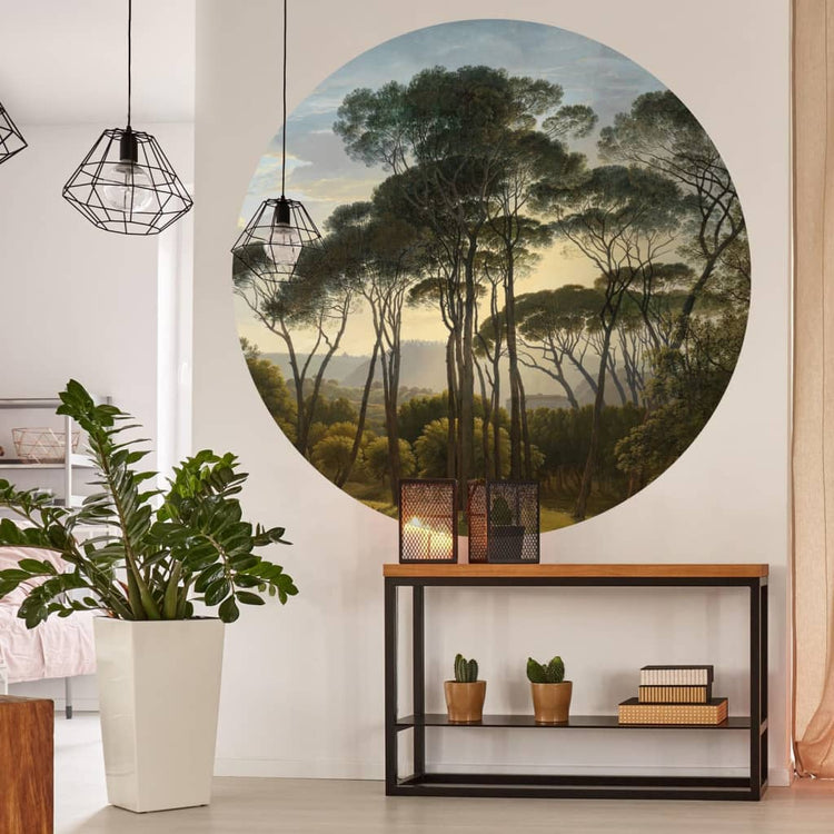 Wallart Wallart Wallow Circle Umbrella Pines en Italie 142,5 cm