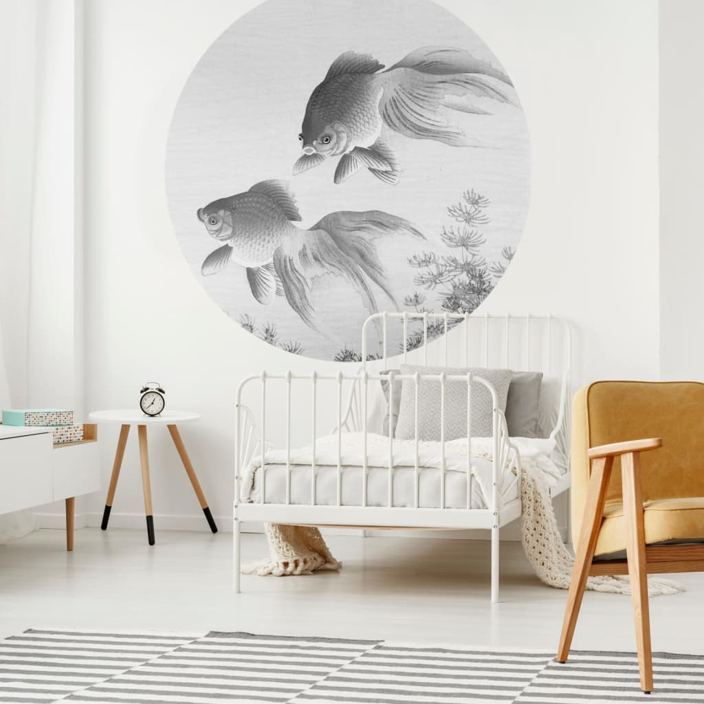 Wallart Wallart Wallow Circle deux poissons rouges 190 cm