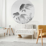 Wallart Walart Wallow Circle deux poissons rouges 142,5 cm - afbeelding 3