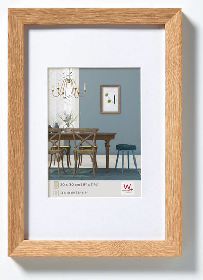 Walther fiorito - cadre en bois mdf - format photo 15x20 cm - chêne clair