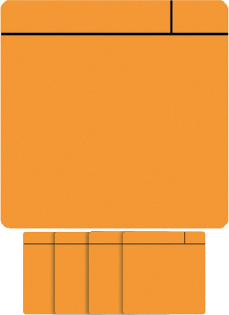 Scrum magnétique visuel Smit - 75x75mm - orange - 5 pièces