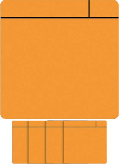 Scrum magnétique visuel Smit - 75x75mm - orange - 5 pièces