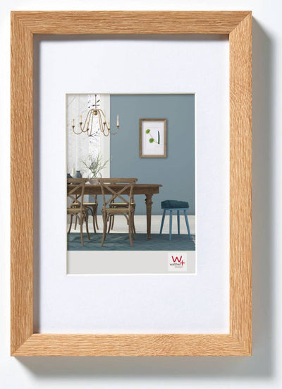 Walther fiorito - cadre en bois mdf - format photo 13x18 cm - chêne clair