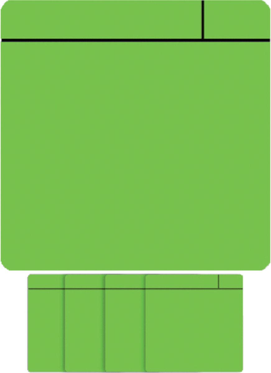 Scrum magnétique visuel Smit - 75x75mm - vert - 5 pièces