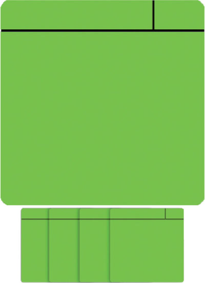 Scrum magnétique visuel Smit - 75x75mm - vert - 5 pièces