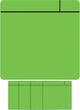 Scrum magnétique visuel Smit - 75x75mm - vert - 5 pièces