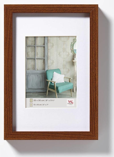 Walther Stockholm - cadre en bois mdf - format photo 30x40 cm - noyer