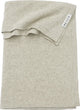 Meyco baby knit basic crib blanket - sand melange - 100x150cm - 1.0 tog