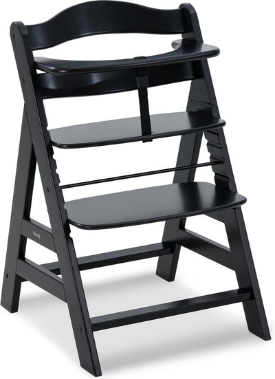 Hauck chaise haute alpha+ noir - Bois de hêtre certifié FSC® - noir