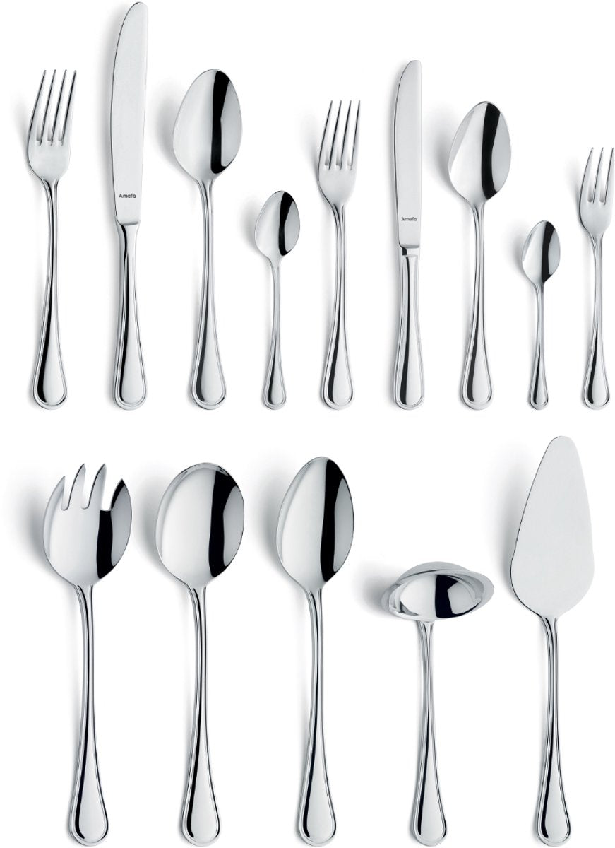 Amefa Haydn Ménagère 60 pièces pour 6 personnes - couleur argent