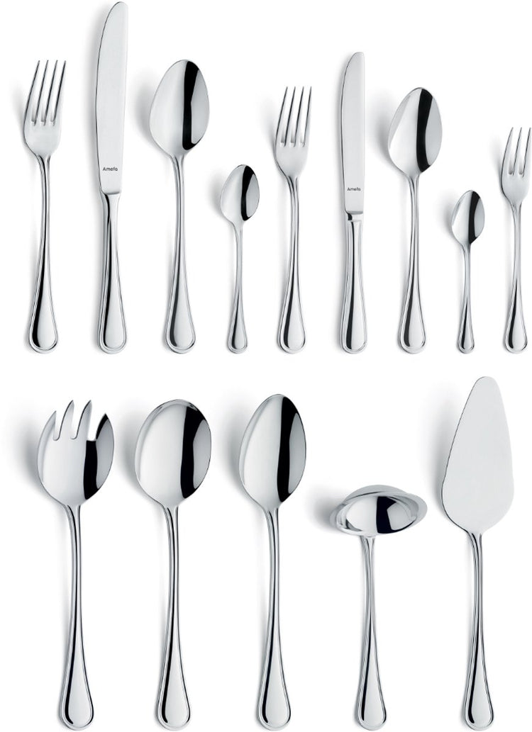 Amefa Haydn Ménagère 60 pièces pour 6 personnes - couleur argent