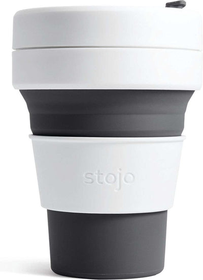Stojo - tasse de poche - tasse à café et thé - 355 ml - réutilisable - pliable - ardoise