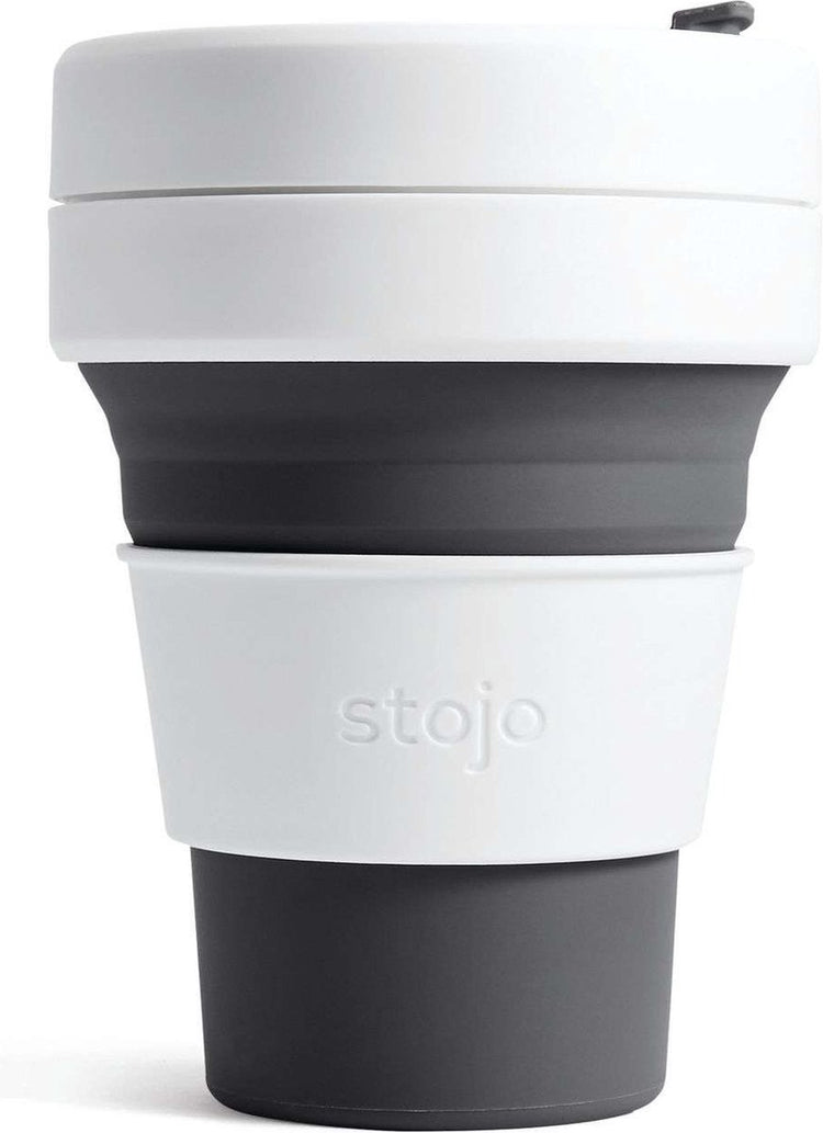 Stojo - tasse de poche - tasse à café et thé - 355 ml - réutilisable - pliable - ardoise