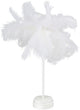 Lampe plume Grundig avec LED - 9x9x30cm - blanc chaud - 40 LED - 3x AAA (non inclus) - blanc