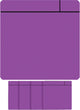 Scrum magnétique visuel Smit - 75x75mm - violet - 5 pièces