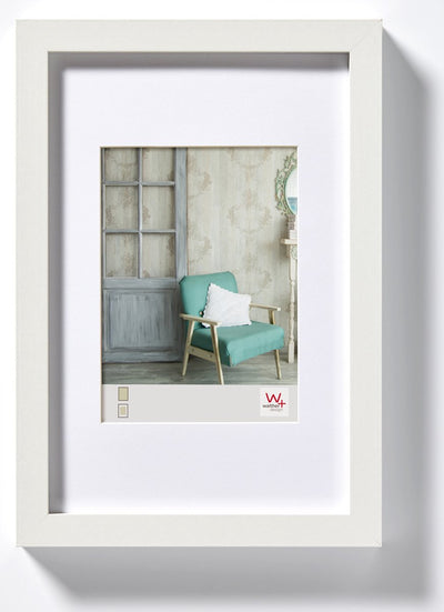 Walther Stockholm - cadre en bois mdf - format photo 18x24 cm - blanc