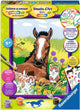 Peinture Ravensburger par numéro cheval et chatons