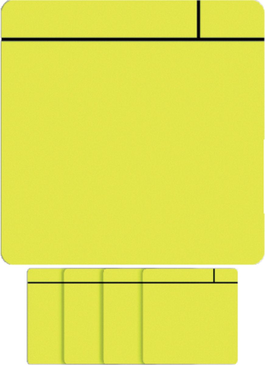 Scrum magnétique visuel Smit - 75x75mm - jaune - 5 pièces