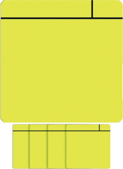 Scrum magnétique visuel Smit - 75x75mm - jaune - 5 pièces