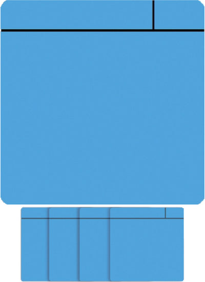 Scrum magnétique visuel Smit - 75x75mm - bleu clair - 5 pièces