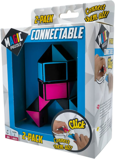 Lot de 2 puzzles magiques connectables pour enfants.