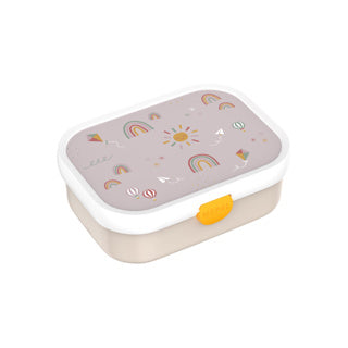 Mepal lunch box campus - 750 ml - boîte à lunch avec compartiments pour enfants - convient pour 4 sandwichs - arc-en-ciel soleil