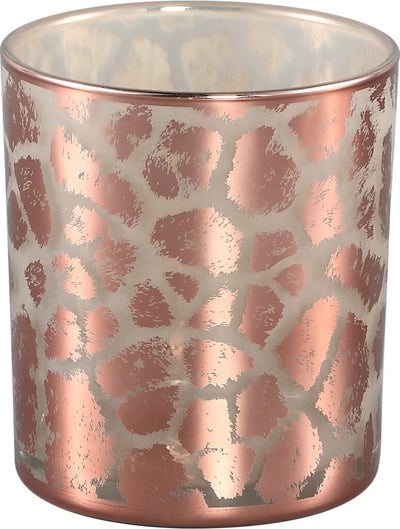 Divers PMTD Windlicht Desiree Giraffrint Rose 10 cm