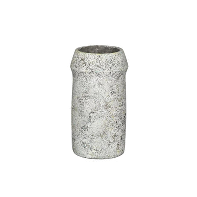 Ptmd pot de fleur nimma gris 16x16x30cm