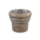 Ptmd pot de fleur Helena marron 16x16x14cm