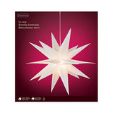 Lumineo Lumineo Christmas Star PVC FALLATION WHITE 6 LEDS à l'intérieur à l'extérieur de 60 cm - afbeelding 3