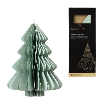 Arbre en papier Decoris 30x40 cm vert menthe