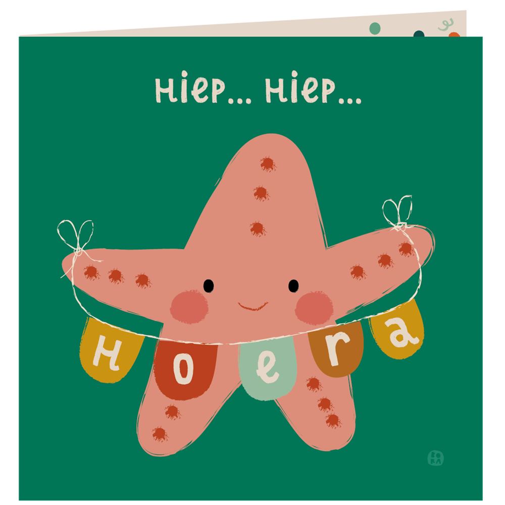 Carte anniversaire mer+enveloppe. hanche hanche