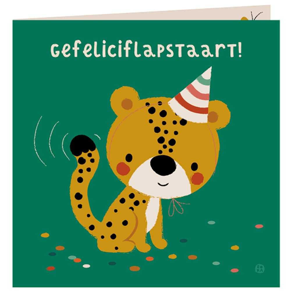 Carte d'anniversaire jungle + enveloppe. félicitations