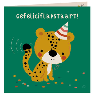 Carte d'anniversaire jungle + enveloppe. félicitations