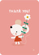 Merci Bora! carte postale souris (5 pcs.