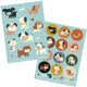 Feuilles d'autocollants Bora 2 x A6. chiot (5 sets)