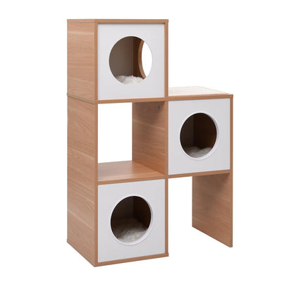 Vidaxxl appartement pour chat avec griffoir en sisal 100 cm