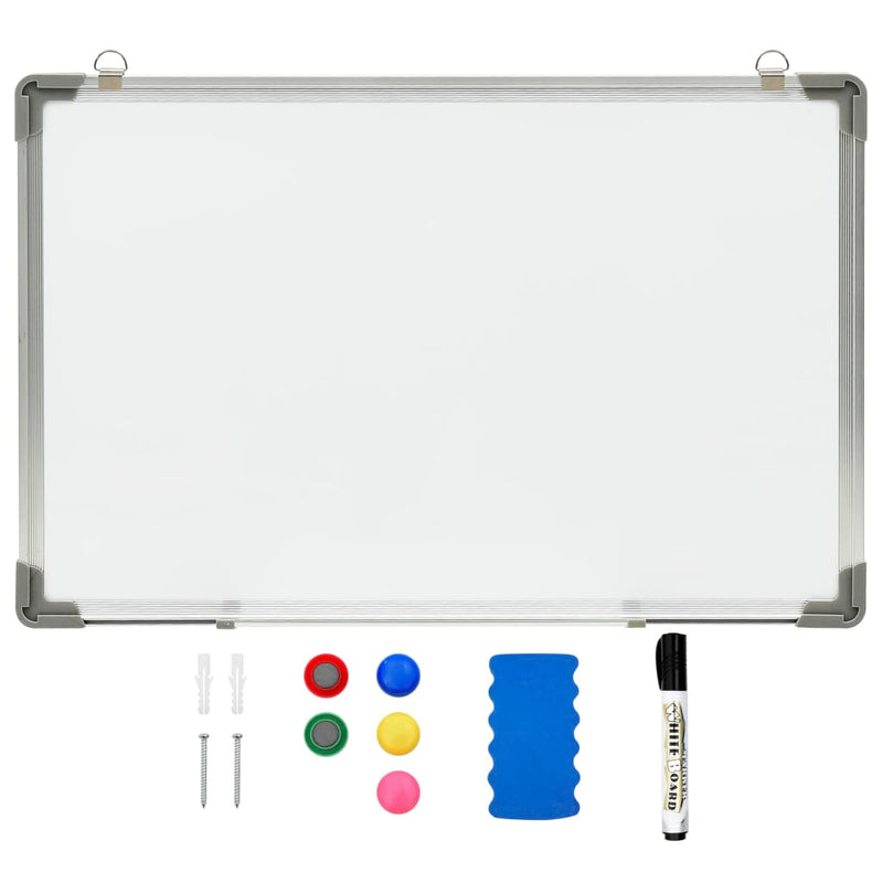 Vidaxl Whiteboard magnétique 60x40 cm en acier blanc