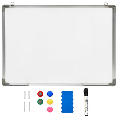 Vidaxl Whiteboard magnétique 70x50 cm en acier blanc