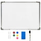 Vidaxl Whiteboard magnétique 90x60 cm en acier blanc