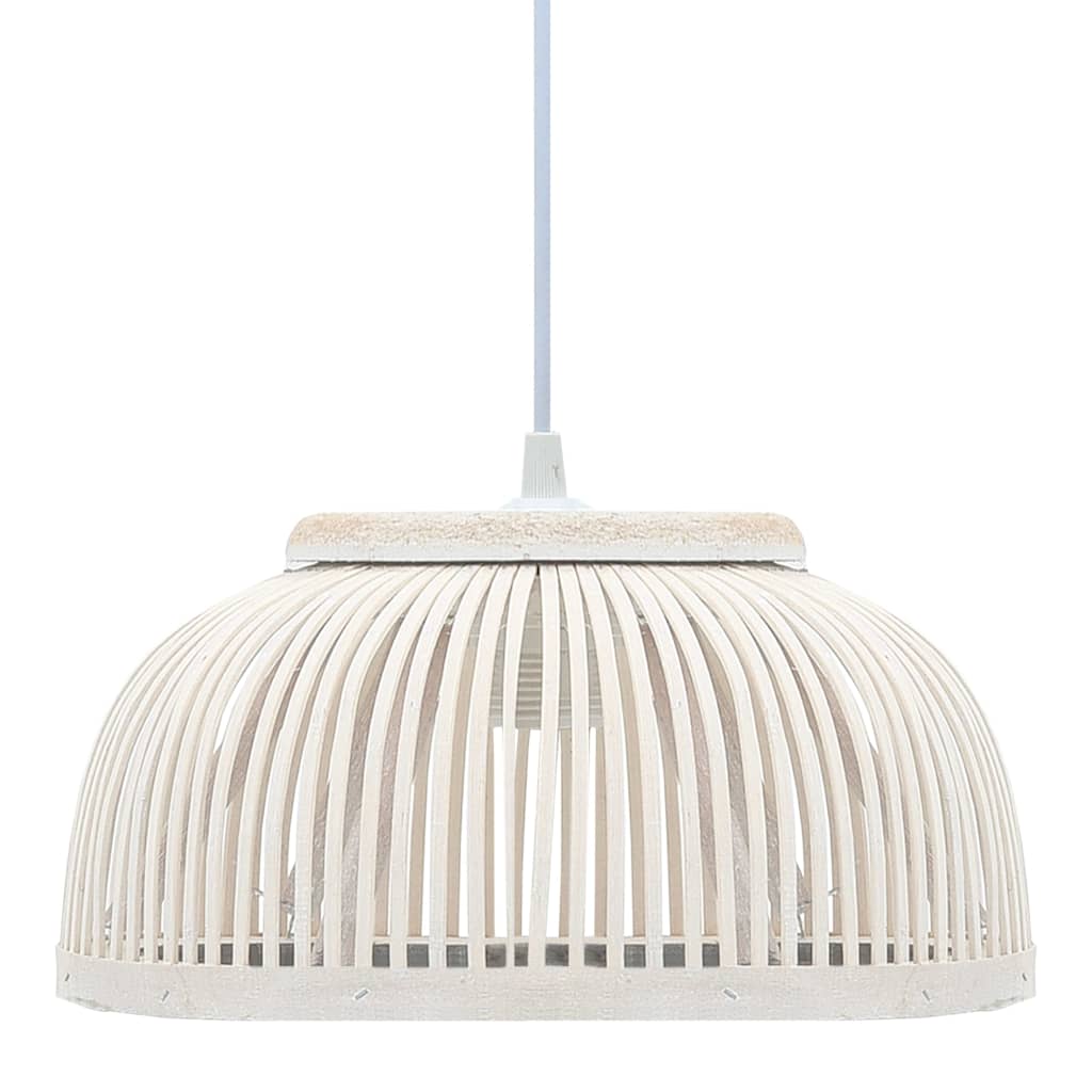Vidaxx lampe suspendue semi-circulaire 40 w e27 34x14,5 cm bambou