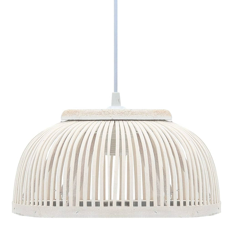 Vidaxx lampe suspendue semi-circulaire 40 w e27 34x14,5 cm bambou